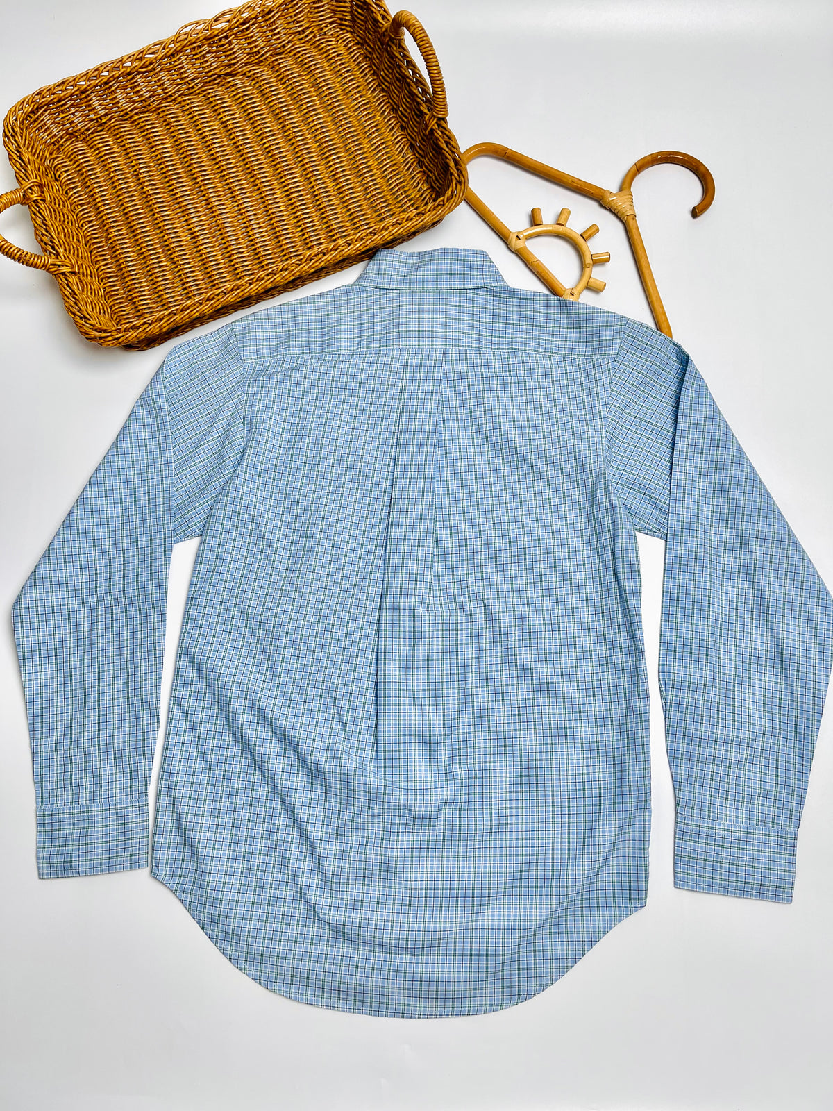 Ralph Lauren Blue Plaid Long-Sleeve Button-Down Shirt