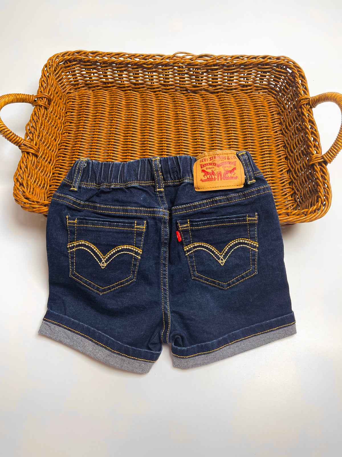 Levi’s Dark Wash Denim Shorts