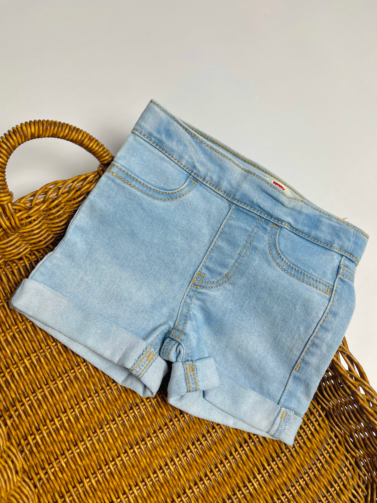 Levi’s Light Wash Cuffed Denim Shorts