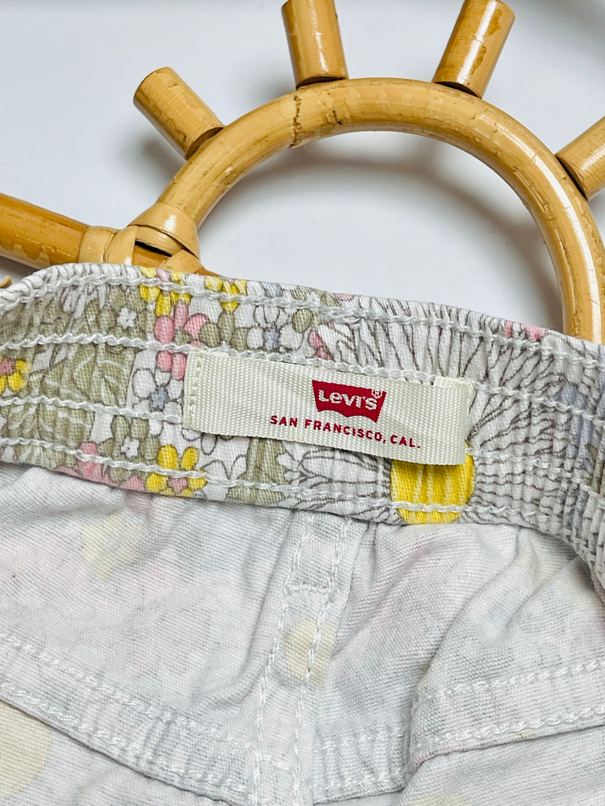 Levi’s Floral Daisy Denim Shorts