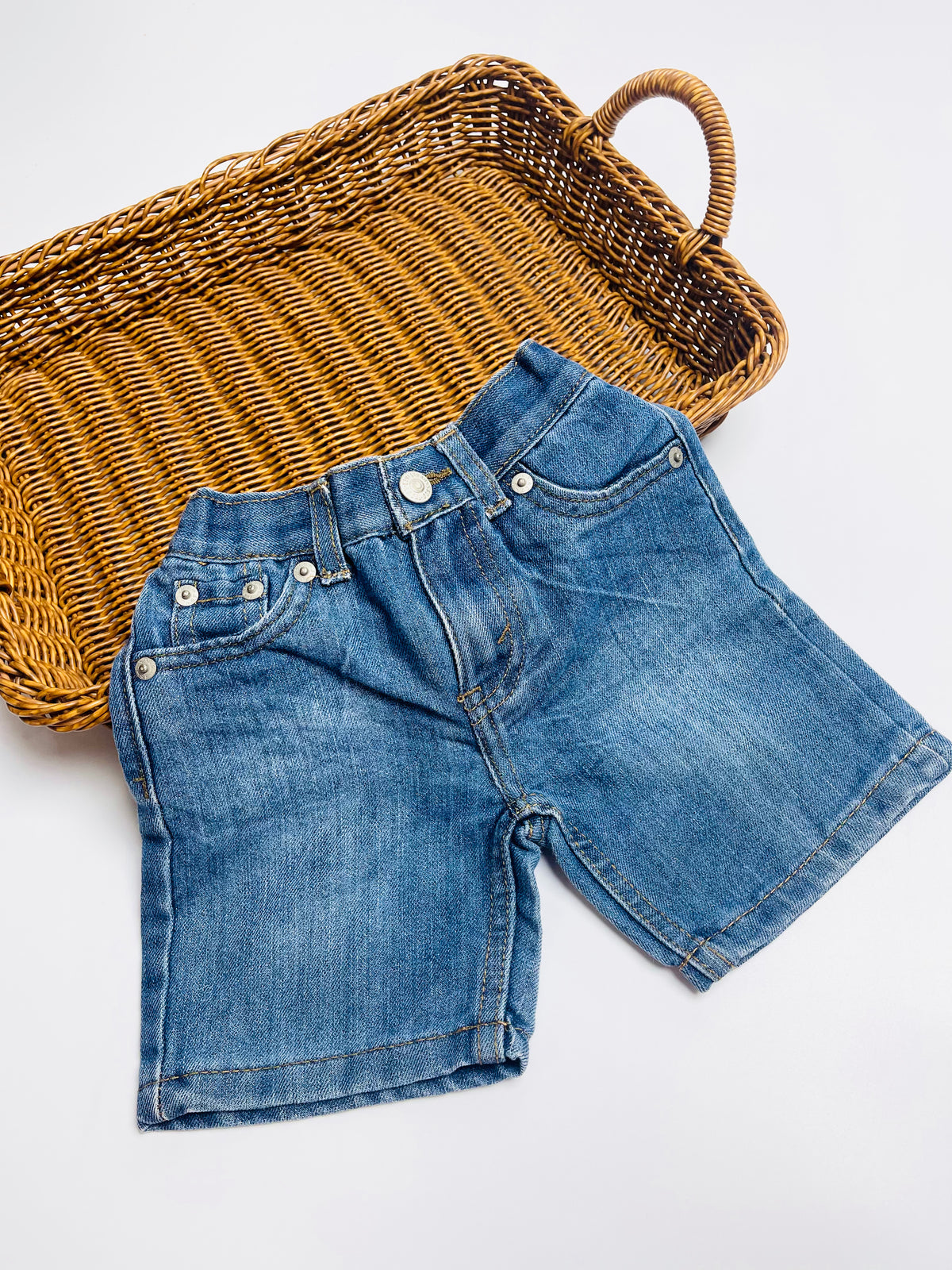 Levi’s Classic Blue Denim Shorts