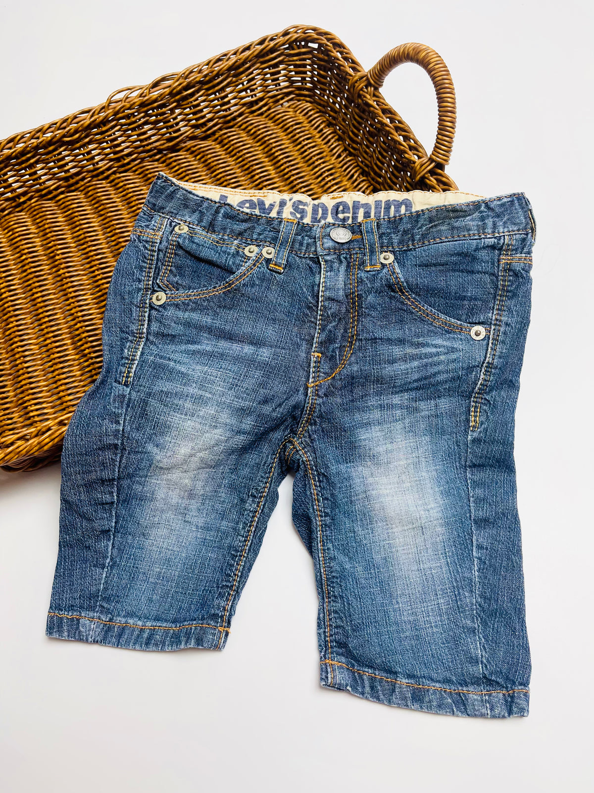 Levi’s Vintage Wash Denim Bermuda Shorts