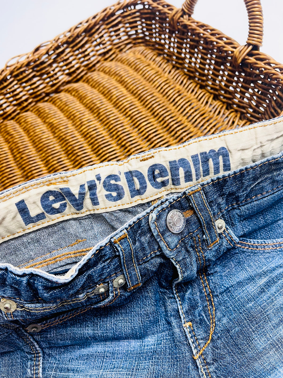 Levi’s Vintage Wash Denim Bermuda Shorts
