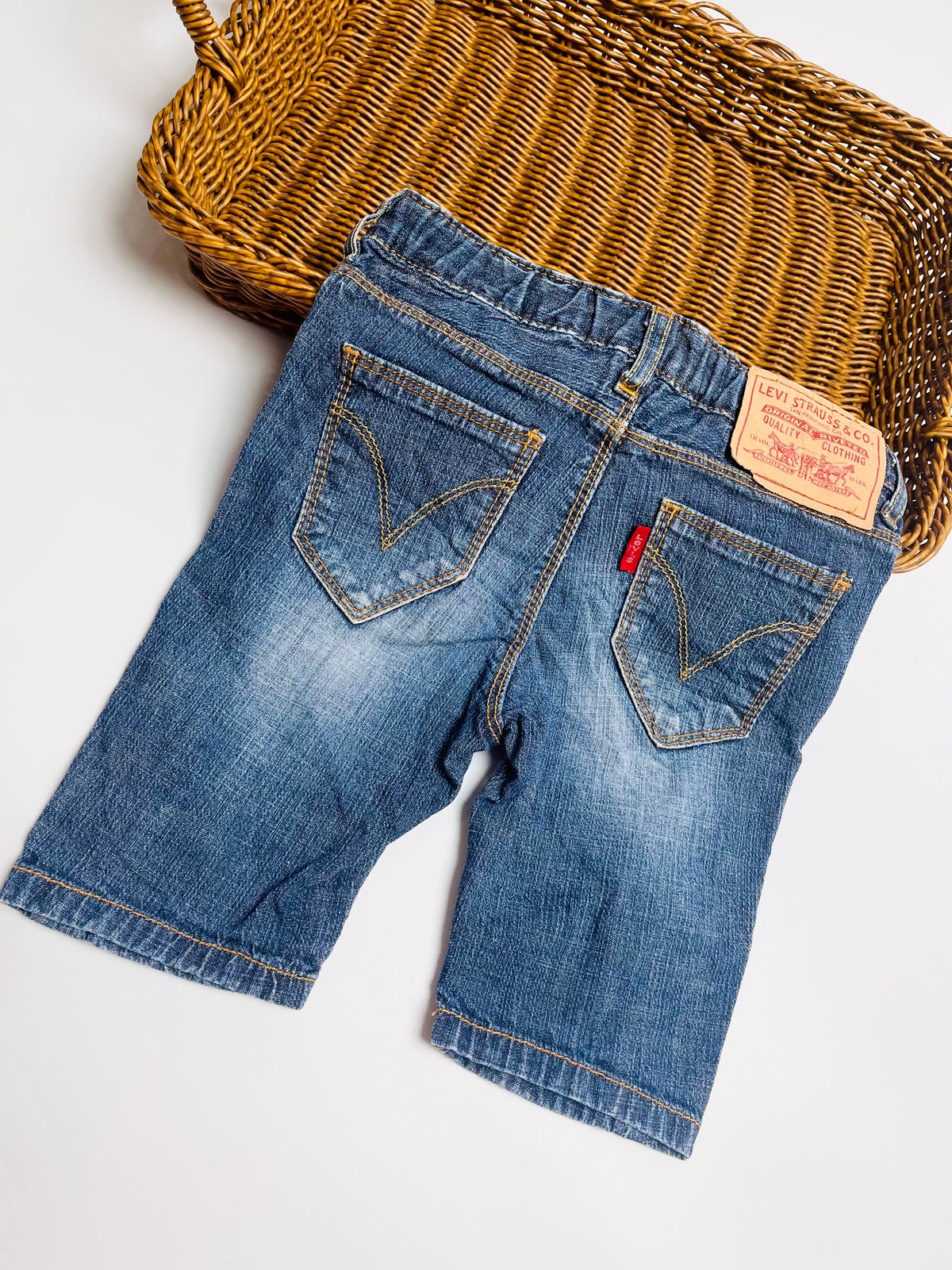 Levi’s Vintage Wash Denim Bermuda Shorts