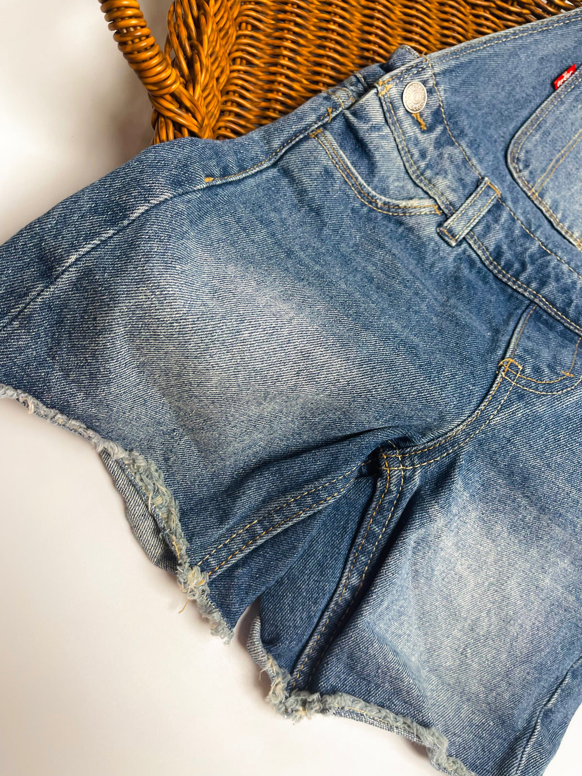 Levi’s Denim Short Overalls