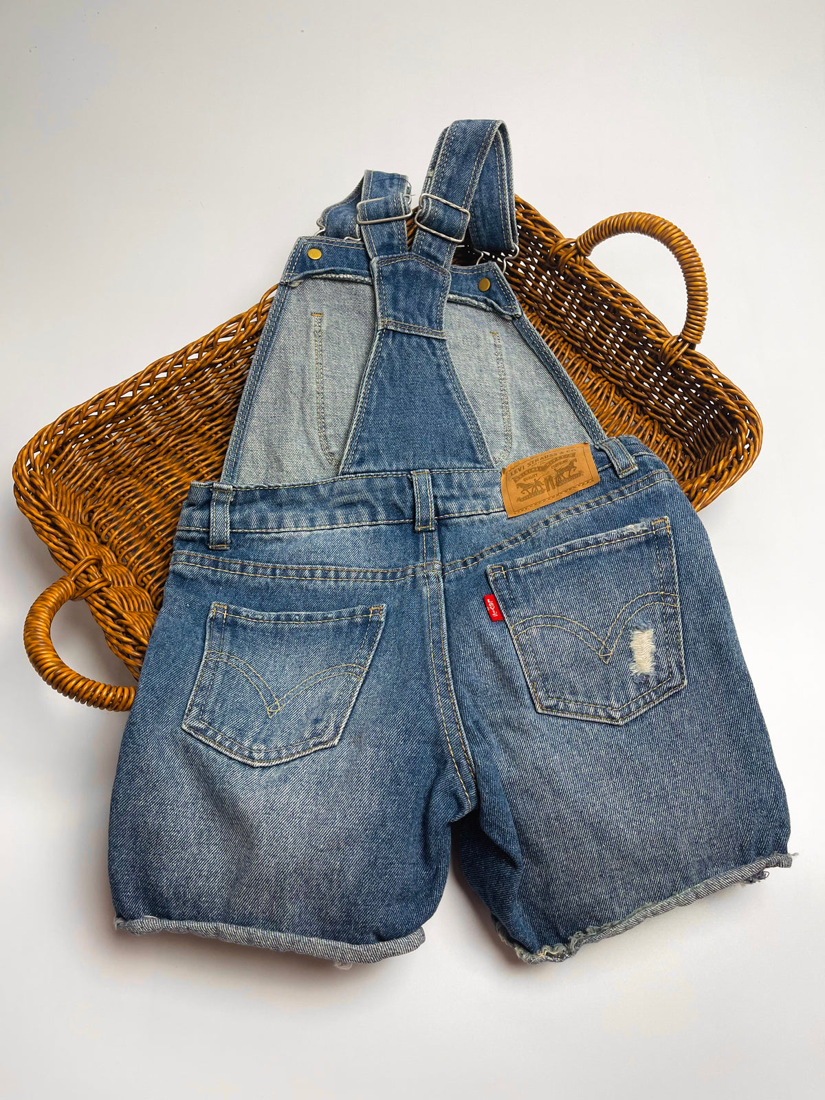 Levi’s Denim Short Overalls