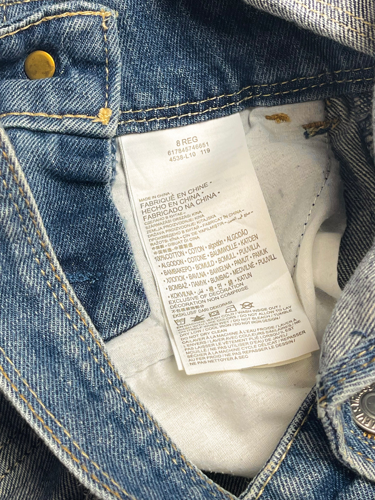 Levi’s Denim Overall Shorts – Medium Wash