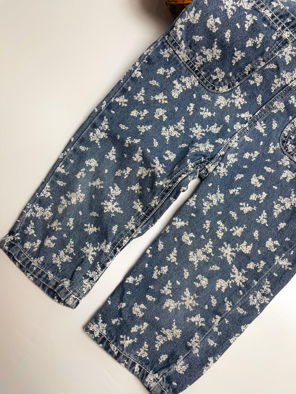 Levi’s Floral Denim Overall – Vintage Blue
