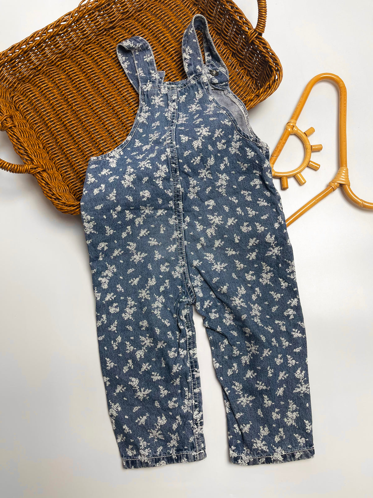Levi’s Floral Denim Overall – Vintage Blue