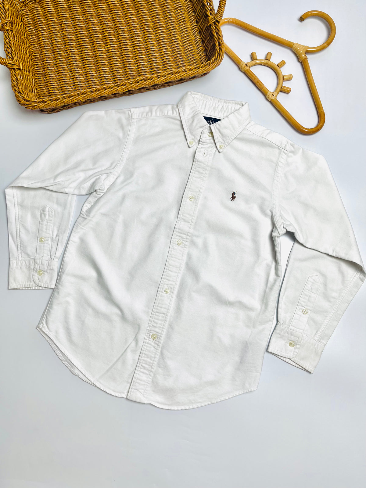 Ralph Lauren Classic White Button-Down Shirt