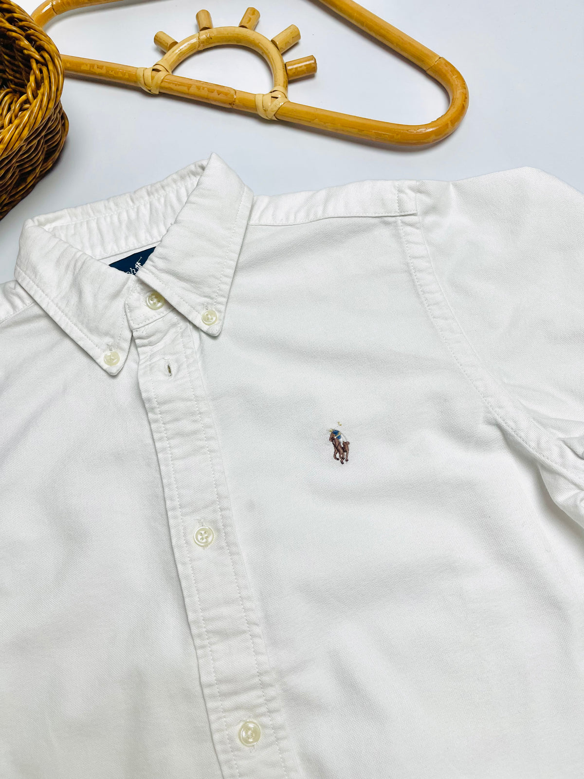 Ralph Lauren Classic White Button-Down Shirt