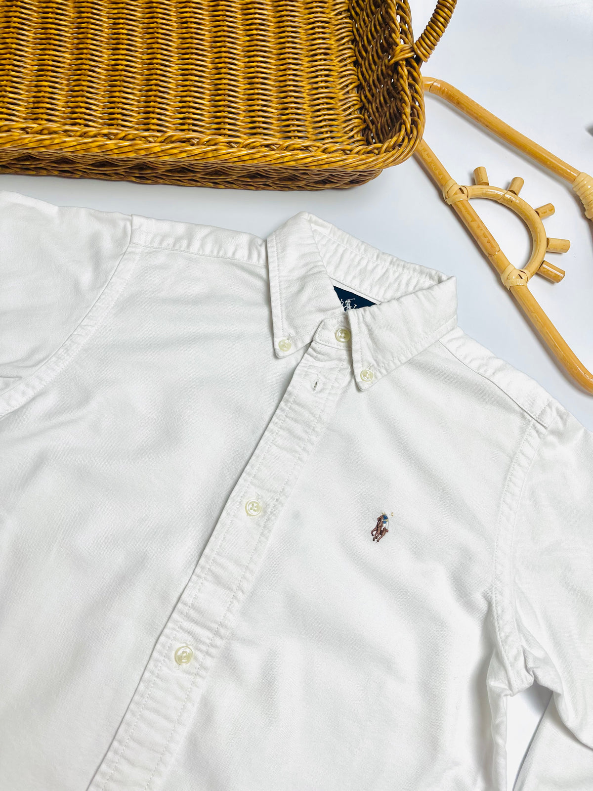 Ralph Lauren Classic White Button-Down Shirt