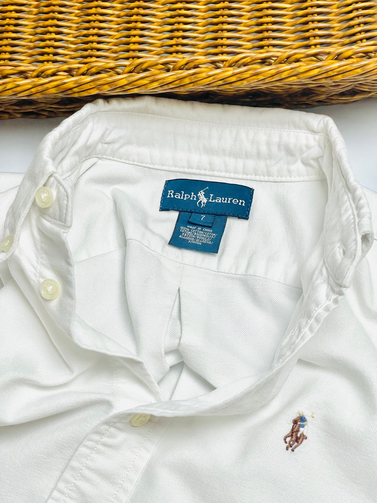 Ralph Lauren Classic White Button-Down Shirt