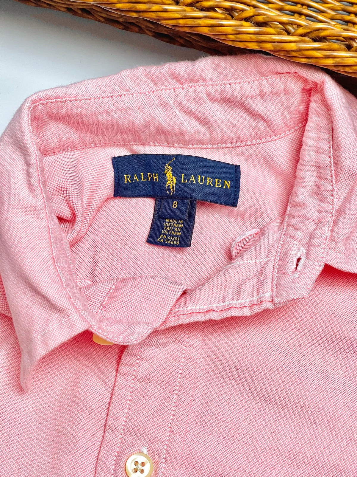Ralph Lauren Pink Classic Button-Down Shirt