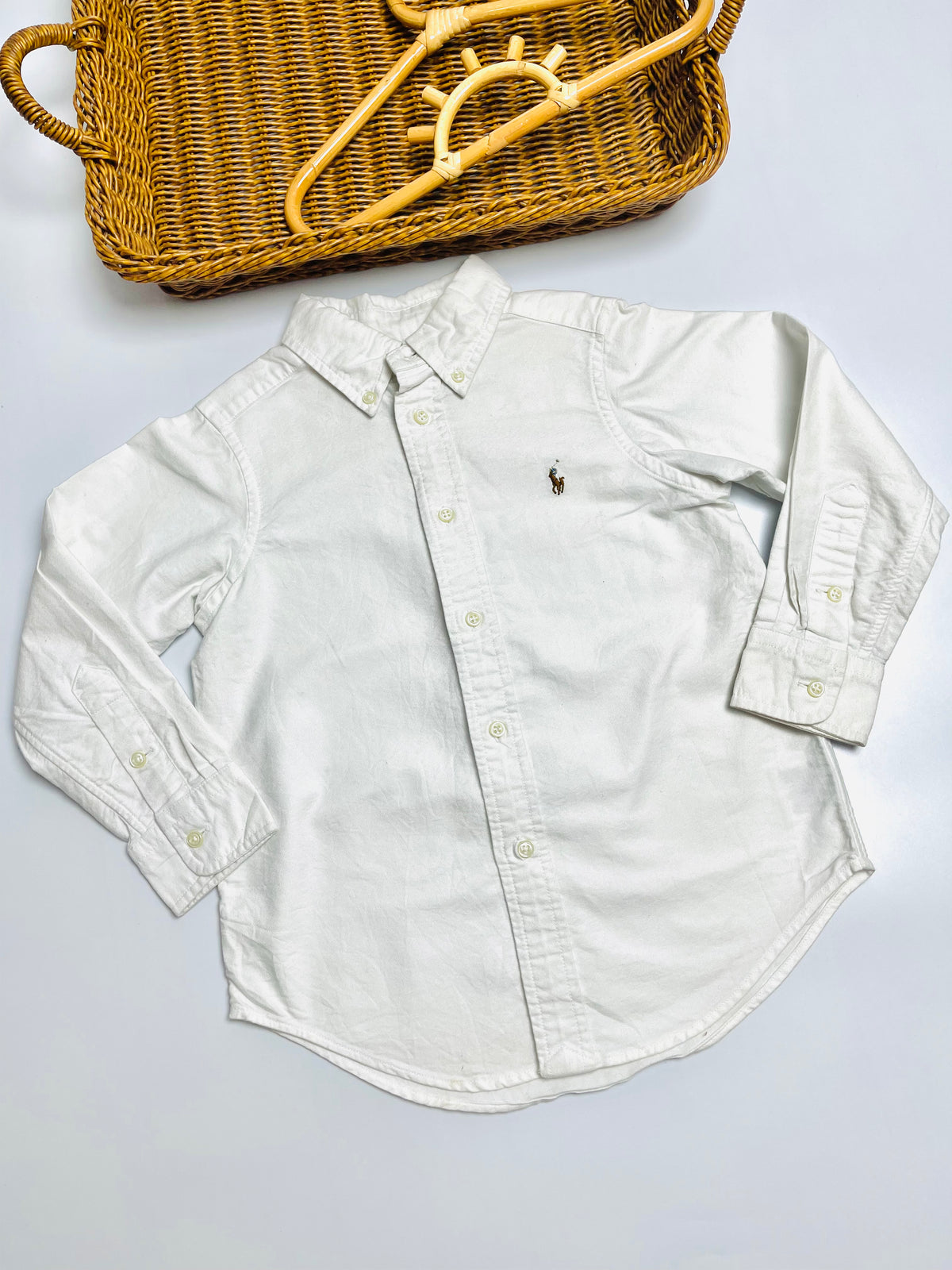 Ralph Lauren White Oxford Button-Down Shirt